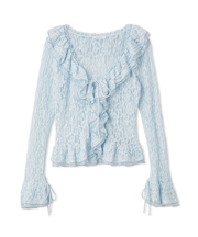 ラッフルデザインレーストップス