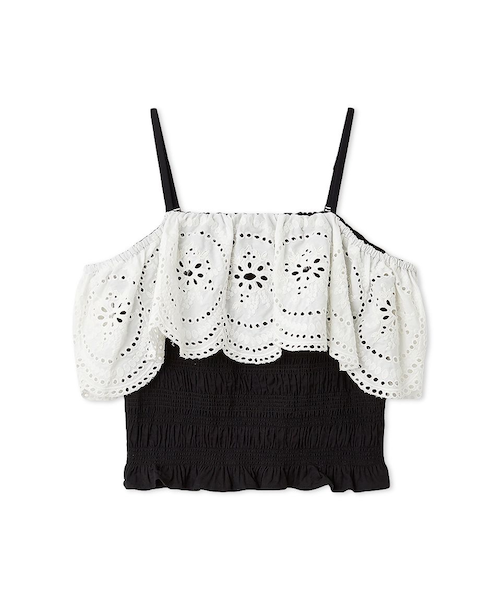 オフショルダーレースブラウス｜フレイアイディーの通販｜&mall