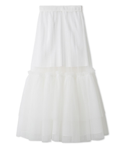 ボリュームギャザーチュールスカート