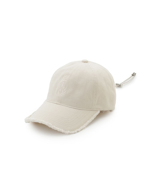 フロントロゴ刺繍フリンジキャップ
