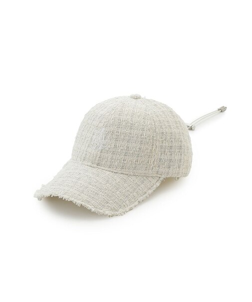 フロントロゴ刺繍フリンジキャップ