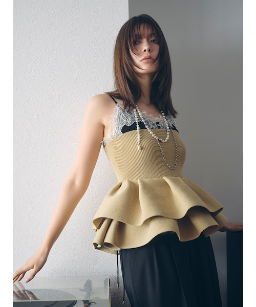 レーストリムキャミソール｜フレイアイディーの通販｜&mall（アンド