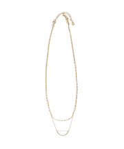 ルナダブルチェーンネックレス