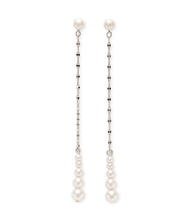 パールチェーンピアス