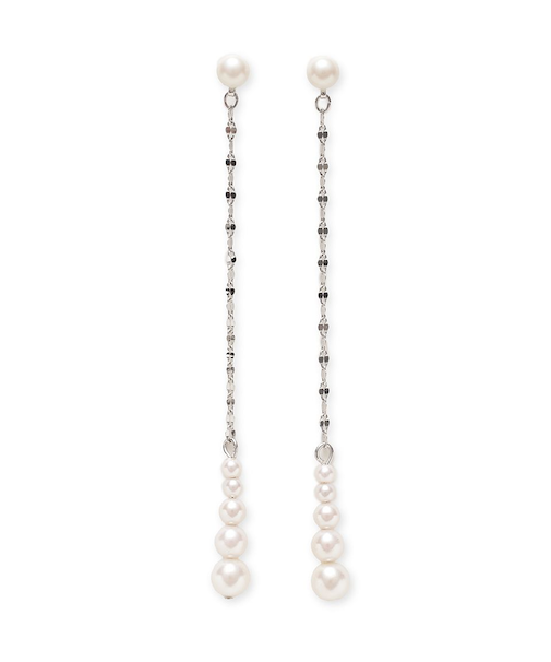 パールチェーンピアス