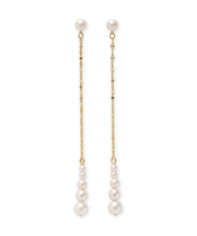 パールチェーンピアス