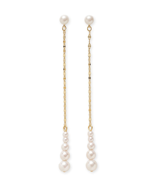 パールチェーンピアス