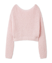 スラブコットンローゲージニット