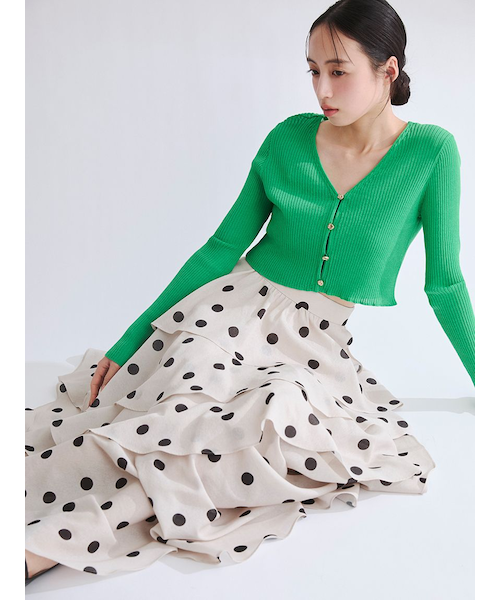 【美品】アシメフリルティアードスカート［FRAY I.D ］ アシメフリルティアードスカート｜フレイアイディーの通販｜&mall