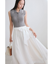 【00サイズあり】ポロニットドッキングワンピース