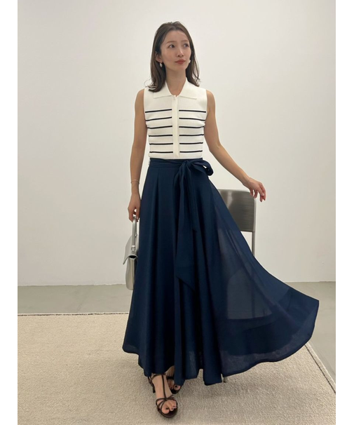 【00サイズあり】ポロニットドッキングワンピース