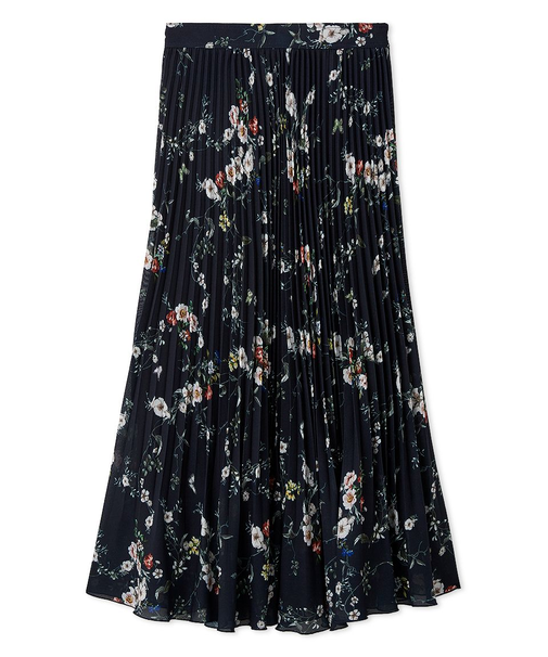 フラワープリントプリーツスカート