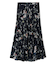 フラワープリントプリーツスカート