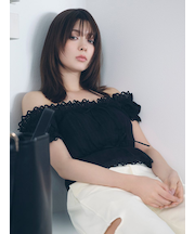 2wayフリルレースブラウス