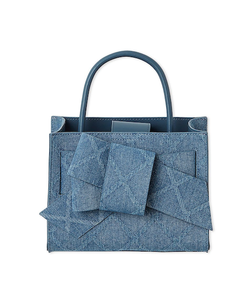 ルエル】デニムリボンミドルバッグ｜フレイアイディーの通販｜&mall