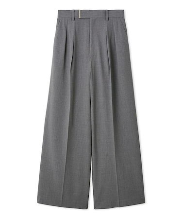 セミワイドストレートパンツ／ウォッシャブル