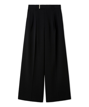 セミワイドストレートパンツ／ウォッシャブル