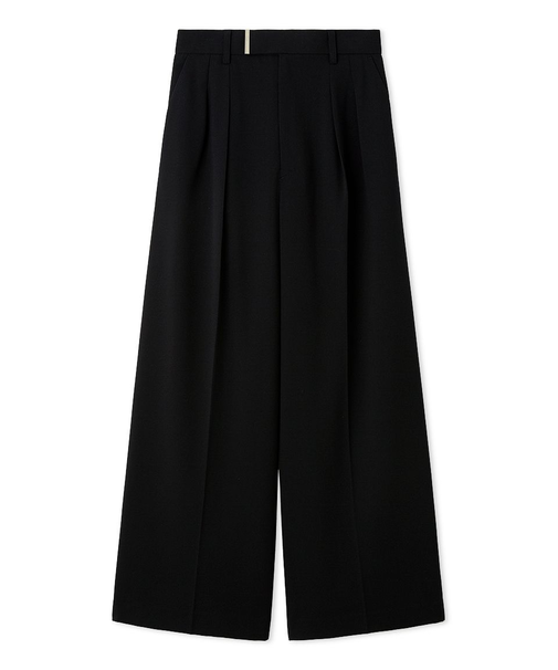 セミワイドストレートパンツ／ウォッシャブル