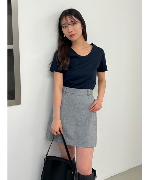 ラウンドネックTシャツ／接触冷感