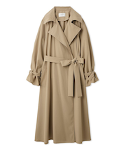 ライトフレアーロングトレンチコート／UVカット・接触冷感・撥水