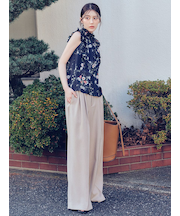 ハイウエストベルトパンツ／UVカット