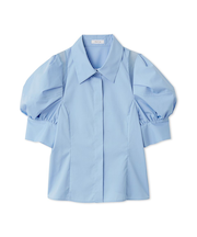 タックバルーンスリーブブラウス