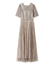 フローイングドットエンブロイダリードレス