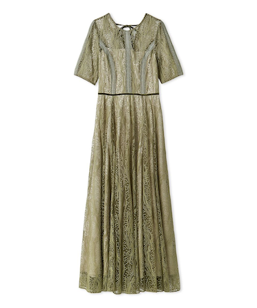 フローイングドットエンブロイダリードレス