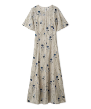 ボタニカルエンブロイダリードレス