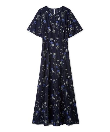 ボタニカルエンブロイダリードレス