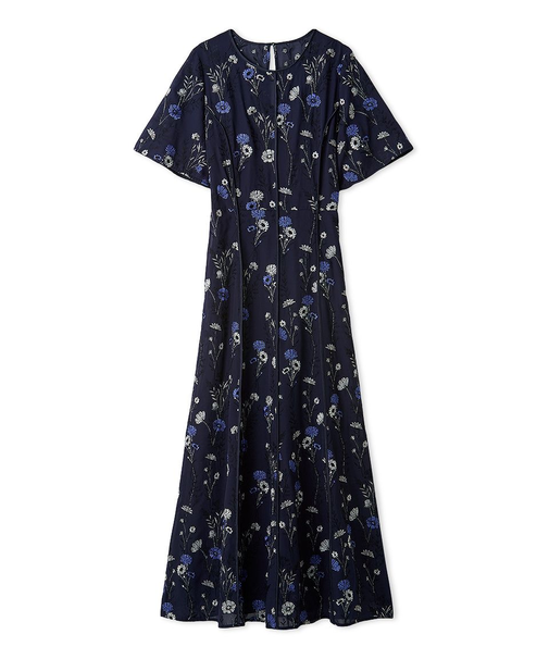 ボタニカルエンブロイダリードレス