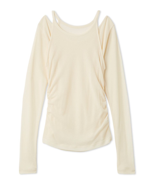 2wayアンサンブルカットソー／ウォッシャブル