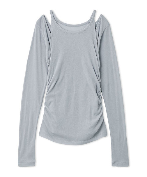 2wayアンサンブルカットソー／ウォッシャブル