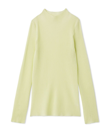 シアーハイネックニットプルオーバー／ウォッシャブル