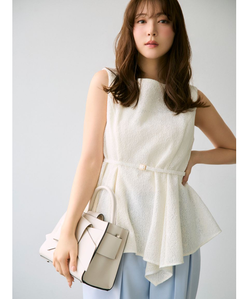 アシメペプラムチュニック