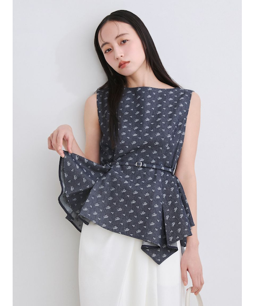 アシメペプラムチュニック