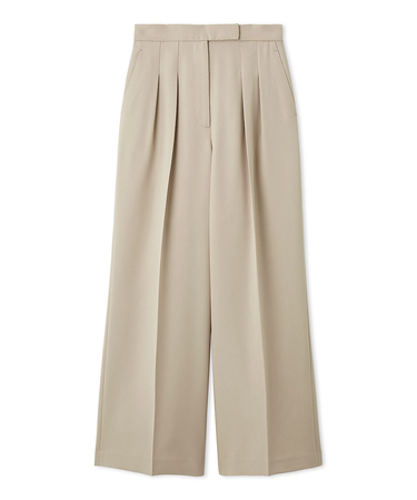 ダブルタックワイドパンツ