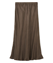 キュプラサテンナロースカート