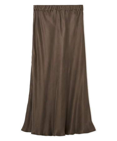 キュプラサテンナロースカート