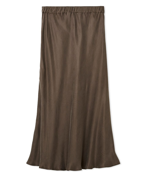 キュプラサテンナロースカート