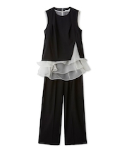 【00サイズあり】ラッフルフリルセットアップ／ウォッシャブル・抗ピリング