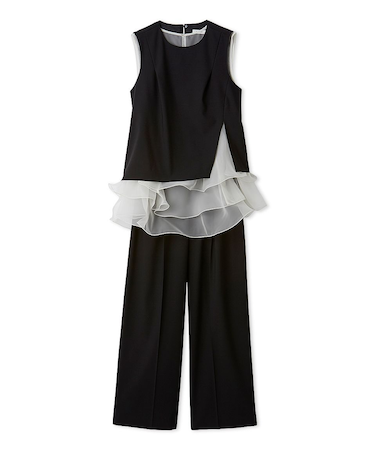 【00サイズあり】ラッフルフリルセットアップ/ウォッシャブル・抗ピリング