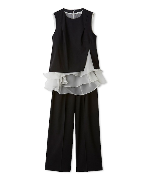 【00サイズあり】ラッフルフリルセットアップ/ウォッシャブル・抗ピリング