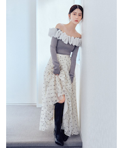 ダブルオーガンジースカート