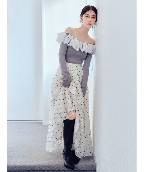 ダブルオーガンジースカート