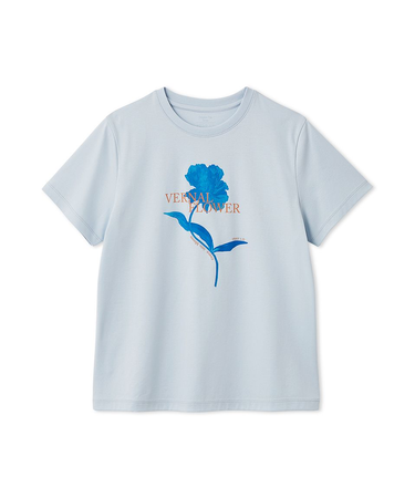 コンパクトフラワープリントTシャツ