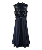 ミリタリーコンビプリーツワンピース