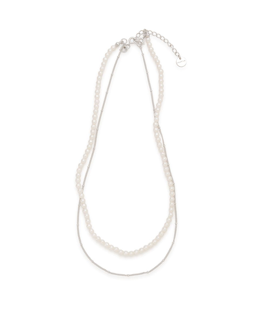 2setパールチェーンネックレス