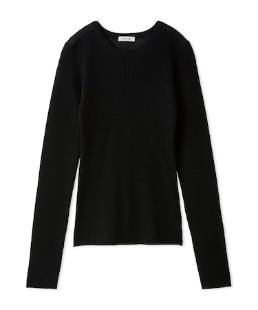 クルーネックニットプルオーバー