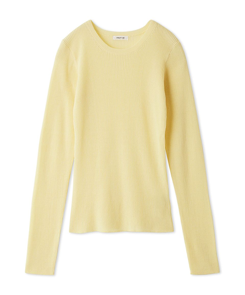 クルーネックニットプルオーバー